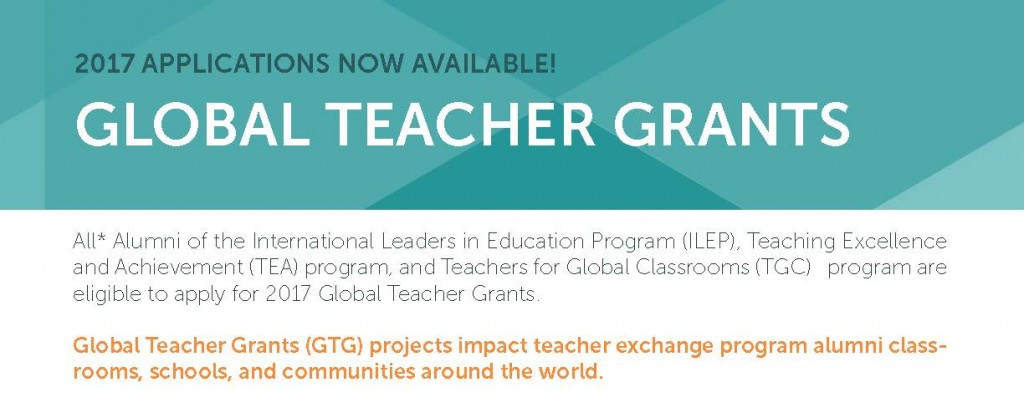 10_18 Global Teacher Grant One Pager