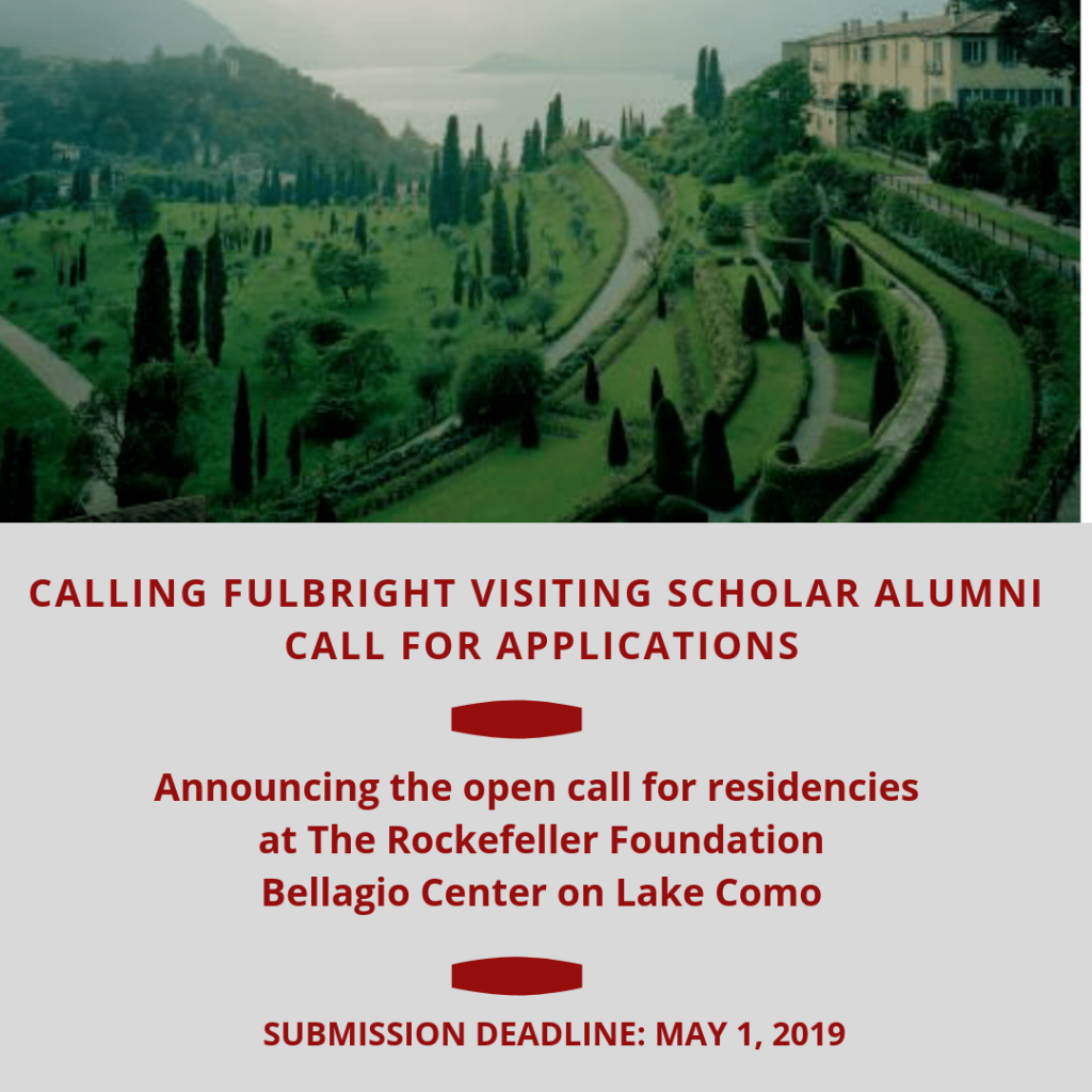 Announcing the open call for residencies at The Rockefeller Foundation Bellagio Center on Lake Como.(1)