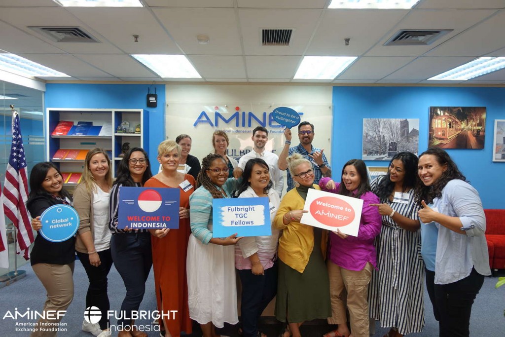 American Fulbright TGC 2019 Fellows Visited AMINEF Office
